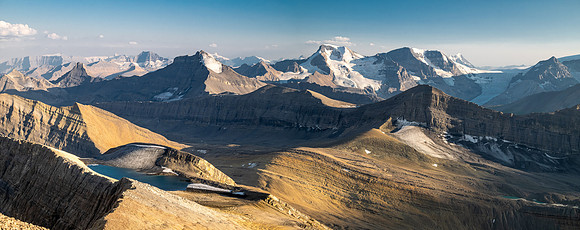 Stunning views from Andover Peak over the Andover tarn and upper plateau.