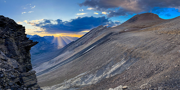 Stunning sunset views from Andover Peak.