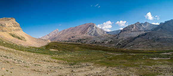 Descending from Tangle Pass into Beauty Creek.