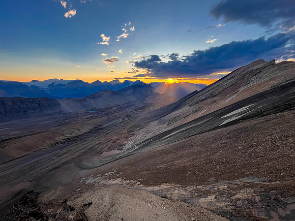 Stunning sunset views from Andover Peak.