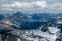 Views over Burstall Pass to The Fortress.