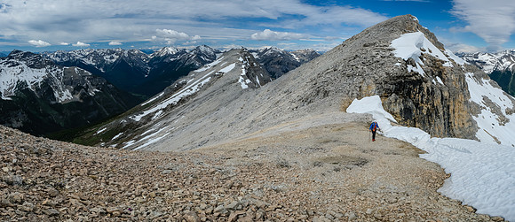 Phil on the west ridge.