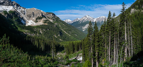 Views back down valley.