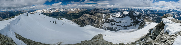 Views down the east glacier.