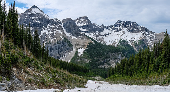 Views back down the ascent gully.