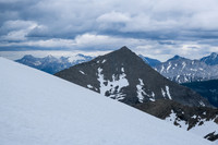 Mount Currie has a distinct pyramid shape.