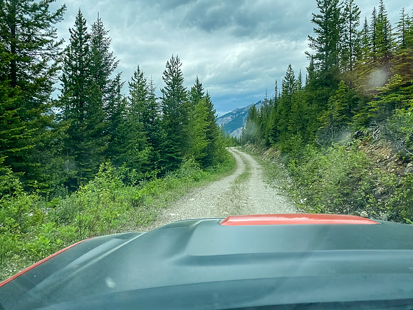 Driving the Miller Pass Road back to the Cross River Road.