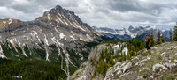 On top of the headwall.