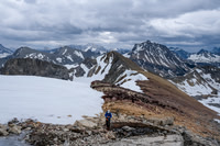 Warre, Vavasour, Sir Douglas and White Man in the bg as we ascend the summit block.