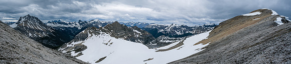 Approaching the false summit.