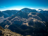 Mount Kitchener (C) and Snow Dome (L).