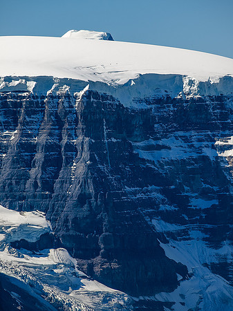 Snow Dome with Mount Columbia just showing above it.