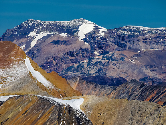 Poboktan Mountain isn't ascended often and is a beautiful peak to the north.