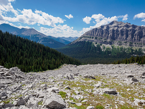 The boulder field.
