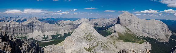 Funnel Peak (L), NW2, Gould Dome North, Tornado.