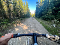 Riding the Dutch Creek road after the washout.