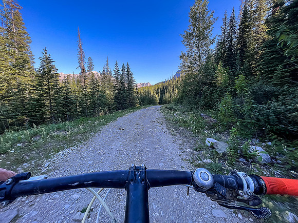 Riding the Dutch Creek road after the washout.