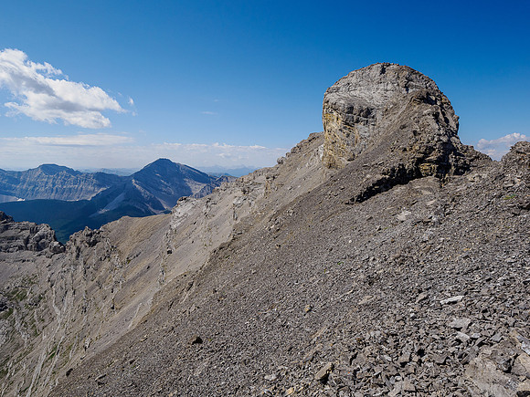 View back to the main summit.