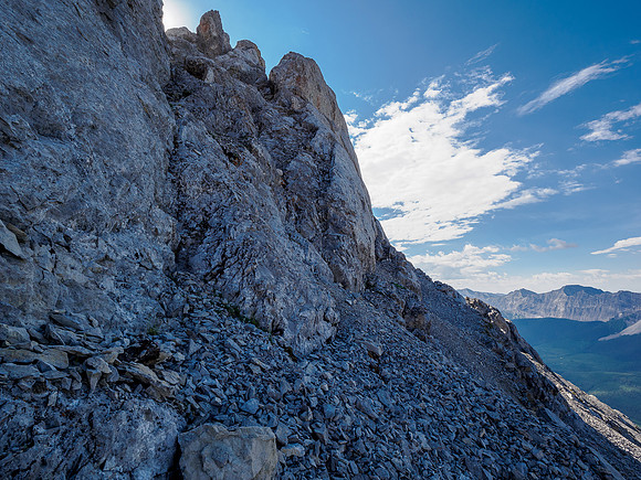 The lower crux crack.