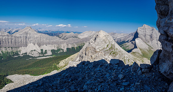 Views back from the traverse.
