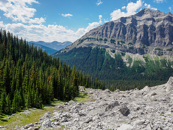 The boulder field.