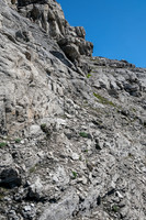 Lots of traversing back and forth to find easier terrain.