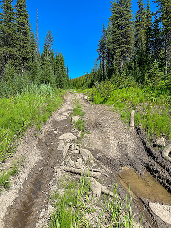 Arg. Mud and sun and a hill...