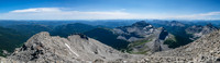 Views to Sugarloaf (L), Grassy Ridge, Gould Dome, Battleship, Erris, Funnel.