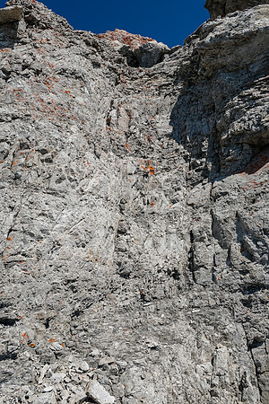 The crux for me was this semi-exposed, steep step.