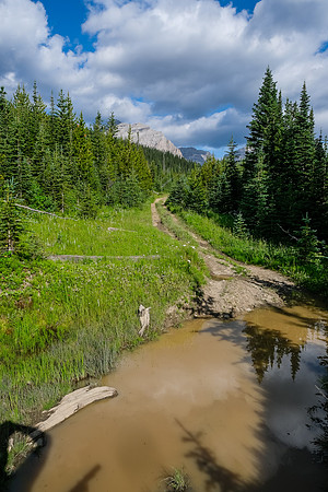 Lots of (deep) mud holes along the ride.