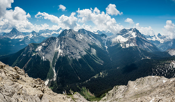 More views back from the exit of the SE gully.