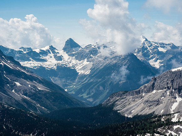 Looking towards Talon and White Man Mountain.