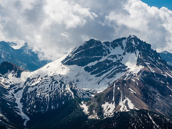 Look closely and you'll spot the lovely Azure Lake tucked under White Man Peak.
