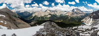 The entire White Man Pass area from the base of Mount Currie at left to the Cross River Valley into BC at right.