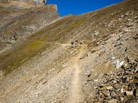 Hiking up to Sentinel Pass.