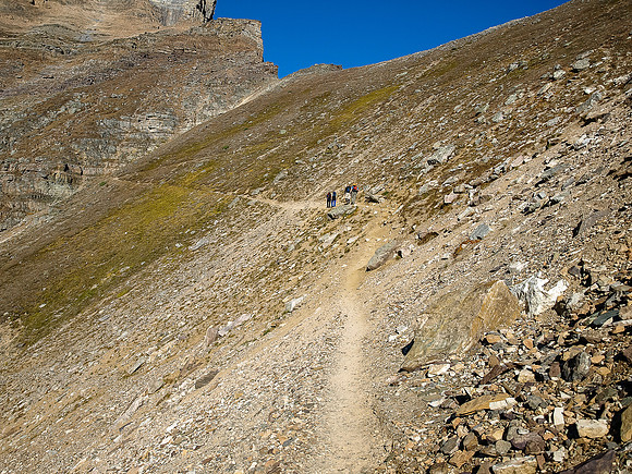 Hiking up to Sentinel Pass.
