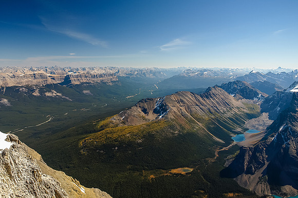A great view of Panorama Ridge and Consolation Lakes.