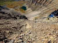 The huge south scree slope of Temple.