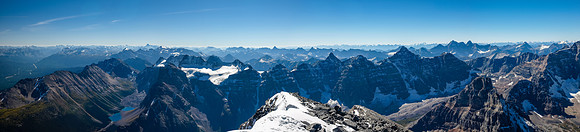 Panorama Ridge, Consolation Lakes, Bident, Quadra, Fay, Babel, Little, Bowlen, Tonsa, Perren, Allen, Tuzo, Deltaform, Neptuak and Eiffel.