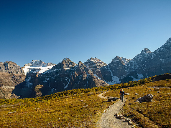Exiting Larch Valley.