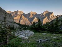 Ascending Chortling Marmots Creek into an upper hanging valley.
