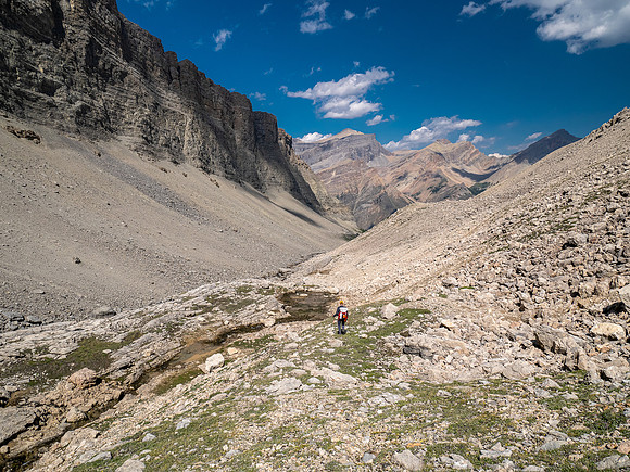Descending Chortling Marmots creek towards the Siffleur River.