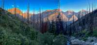 Ascending Chortling Marmots Creek into an upper hanging valley.