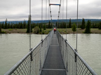 Crossing the North Saskatchewan River.