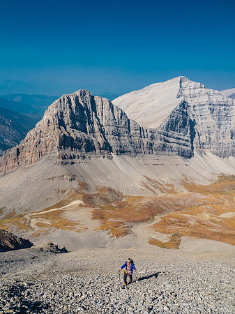 At least there's some great views to distract from the scree pain!