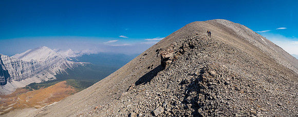 Hoping to beat the worst of the smoke to the summit but I'm afraid it's a losing battle at this point.