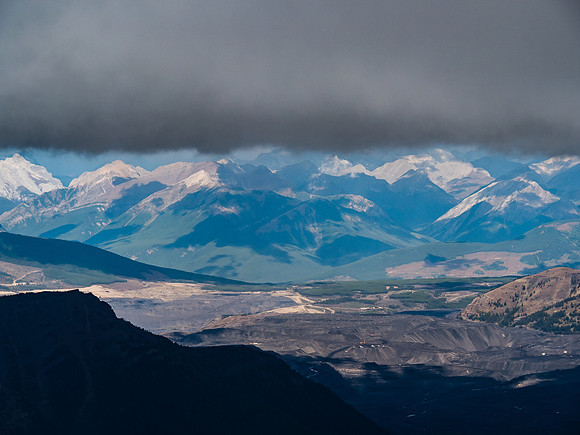 Ominous views over the Elkview Coal Mine towards Mount Hornickle.