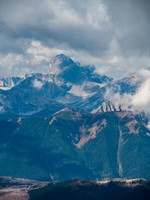 Mount Harrison looms far above another part of the mining operation to the west.