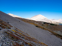 There are lots of very impressive sheep trails in the area which you should definitely find and use - it's worth it!