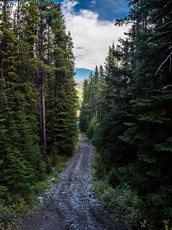 Most of the OHV trail is easily bikeable and would be a very quick exit thanks to its elevation losses.